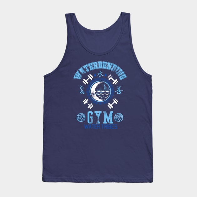 Waterbending Gym Tank Top by Silentrebel